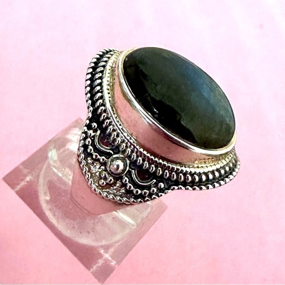 PTI Sterling Silver Labradorite Women’s Ring QUALITY Size 7 NWOT - Picture 5 of 7